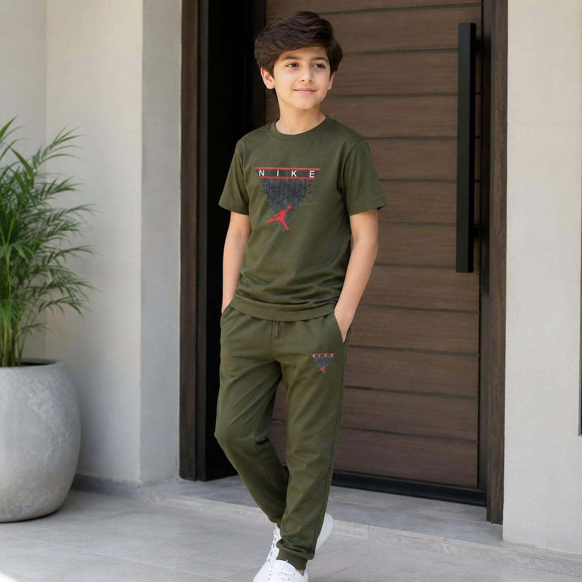 Boys Superhero Graphic Raglan T-Shirt & Shorts Set – Casual Everyday Style