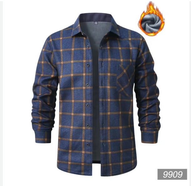 Men's Mandarin Collar Frog Button Jacket – Vintage Casual Style (Available in Black & Mustard)