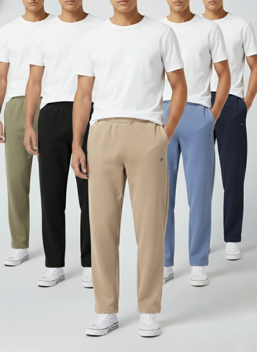 Men's Classic Cotton Terry Sweatpants – Soft Fleece Jogger Style (Multiple Colors)