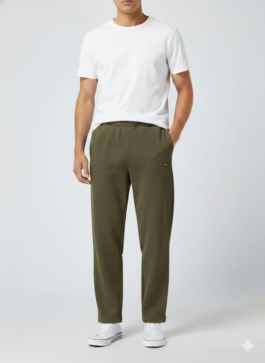 Men's Classic Cotton Terry Sweatpants – Soft Fleece Jogger Style (Multiple Colors)