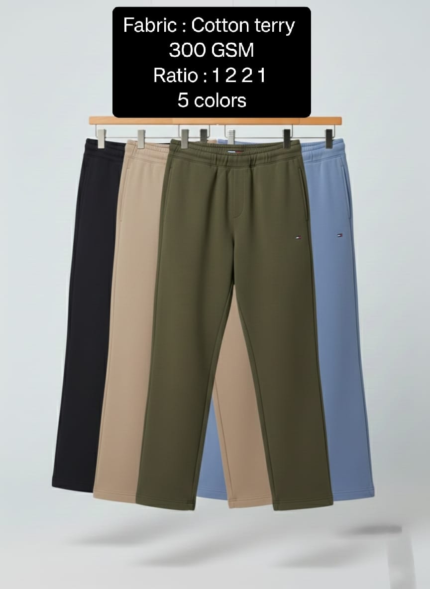 Men's Classic Cotton Terry Sweatpants – Soft Fleece Jogger Style (Multiple Colors)